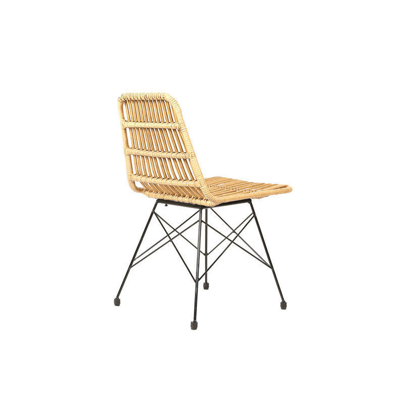Outdoor dining chair rattan armless chair garden side chair Featured Image