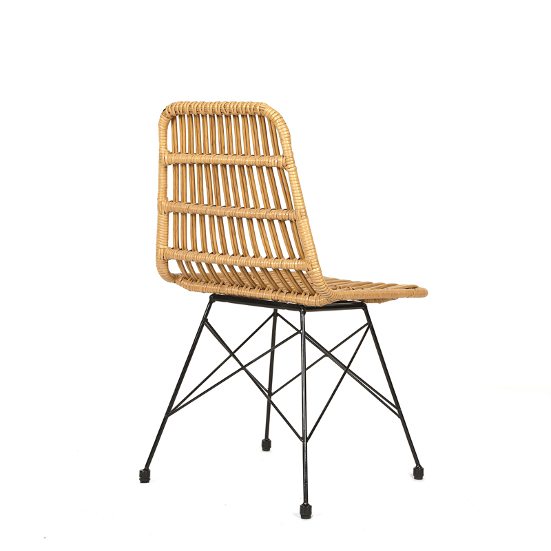 Outdoor dining chair rattan armless chair garden side chair Featured Image