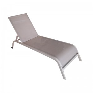 Chaise lounge mesh reclining chair sunbed lounger beach daybed