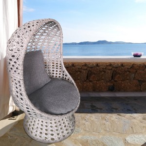 Swivel chair rattan cocoon chair rotating egg chair